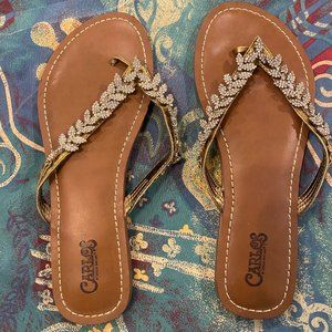 Carlos by Carlos Santana Sandals Women Sz 8.5